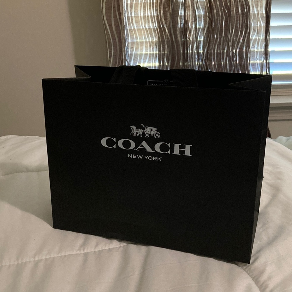 Coach Black Shopping Tote Bag